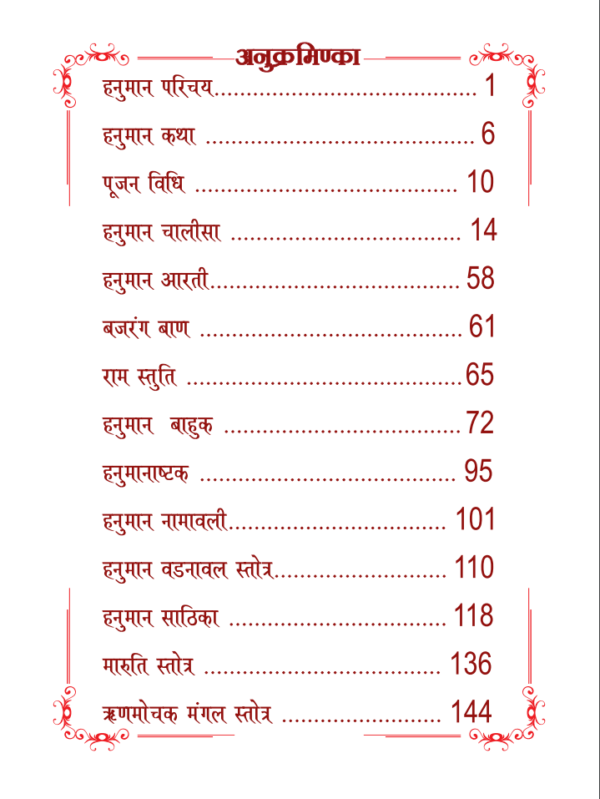 hanuman chalisa index