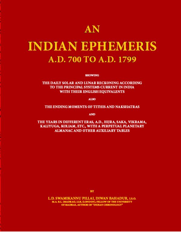 An Indian Ephemeris (6 Vol. Set )